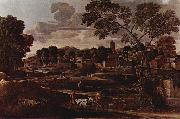 Nicolas Poussin Landschaft mit dem Begrabnis des Phokos china oil painting reproduction
